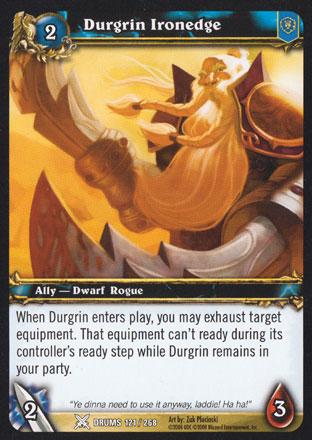 World of Warcraft TCG | Durgrin Ironedge - Drums of War 121/268 | The Nerd Merchant