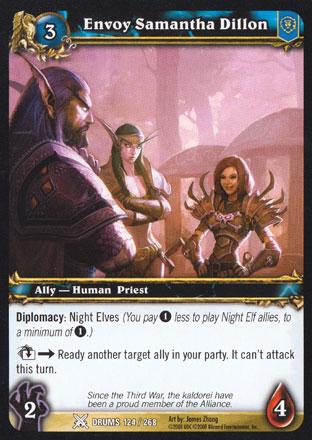 World of Warcraft TCG | Envoy Samantha Dillon - Drums of War 124/268 | The Nerd Merchant