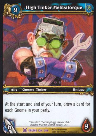 World of Warcraft TCG | High Tinker Mekkatorque - Drums of War 130/268 | The Nerd Merchant