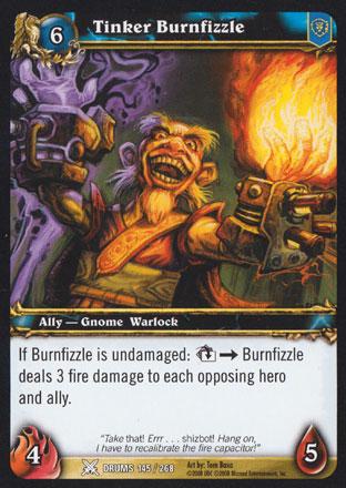 World of Warcraft TCG | Tinker Burnfizzle - Drums of War 145/268 | The Nerd Merchant