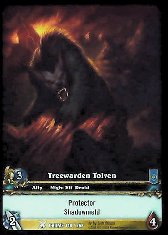World of Warcraft TCG | Treewarden Tolven (Extended Art) - Drums of War 148/268 | The Nerd Merchant