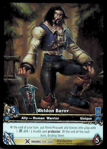 World of Warcraft TCG | Weldon Barov (Extended Art) - Drums of War 151/268 | The Nerd Merchant