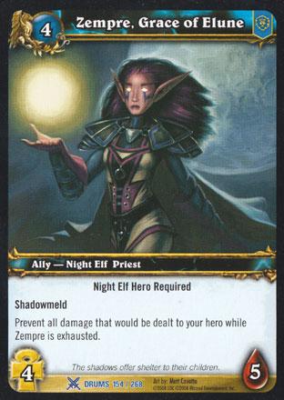 World of Warcraft TCG | Zempre, Grace of Elune - Drums of War 154/268 | The Nerd Merchant