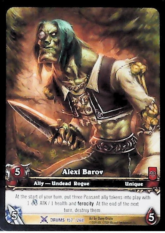 World of Warcraft TCG | Alexi Barov (Extended Art) - Drums of War 157/268 | The Nerd Merchant