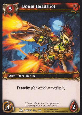 World of Warcraft TCG | Boum Headshot - Drums of War 158/268 | The Nerd Merchant