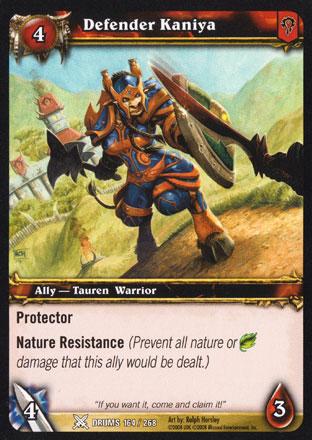 World of Warcraft TCG | Defender Kaniya - Drums of War 164/268 | The Nerd Merchant