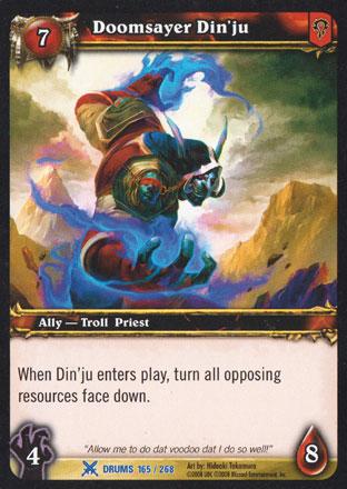 World of Warcraft TCG | Doomsayer Din'ju - Drums of War 165/268 | The Nerd Merchant