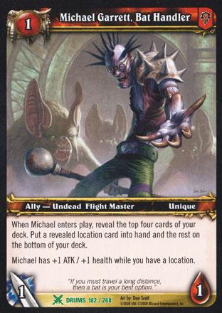 World of Warcraft TCG | Michael Garrett, Bat Handler - Drums of War 182/268 | The Nerd Merchant