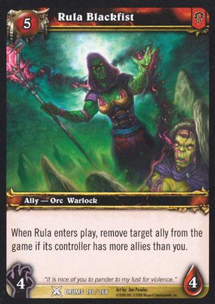 World of Warcraft TCG | Rula Blackfist - Drums of War 191/268 | The Nerd Merchant