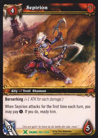 World of Warcraft TCG | Sepirion - Drums of War 194/268 | The Nerd Merchant