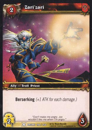 World of Warcraft TCG | Zari'zari - Drums of War 198/268 | The Nerd Merchant