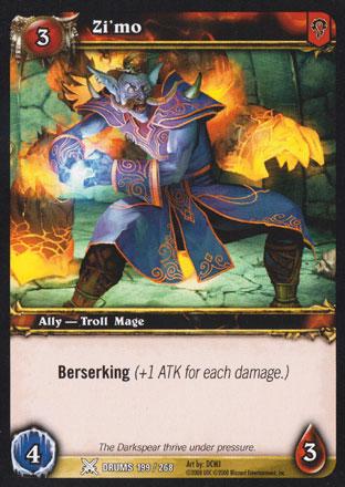 World of Warcraft TCG | Zi'mo - Drums of War 199/268 | The Nerd Merchant