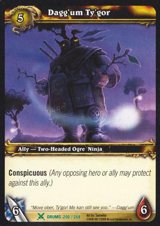 World of Warcraft TCG | Dagg'um Ty'gor - Drums of War 200/268 | The Nerd Merchant