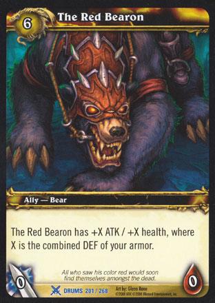 World of Warcraft TCG | The Red Bearon - Drums of War 201/268 | The Nerd Merchant