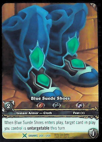 World of Warcraft TCG | Blue Suede Shoes (Extended Art) - Drums of War 204/268 | The Nerd Merchant