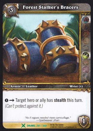 World of Warcraft TCG | Forest Stalker's Bracers - Drums of War 207/268 | The Nerd Merchant