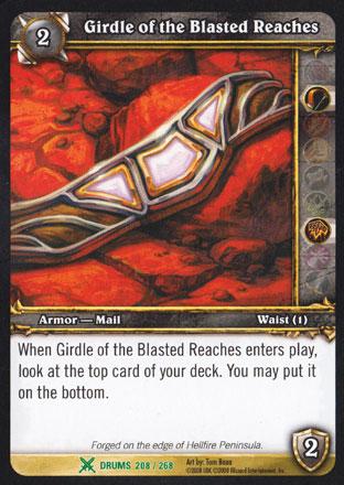 World of Warcraft TCG | Girdle of the Blasted Reaches - Drums of War 208/268 | The Nerd Merchant