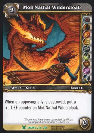 World of Warcraft TCG | Mok'Nathal Wildercloak - Drums of War 212/268 | The Nerd Merchant