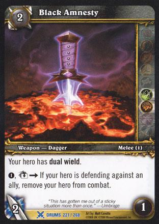 World of Warcraft TCG | Black Amnesty - Drums of War 221/268 | The Nerd Merchant