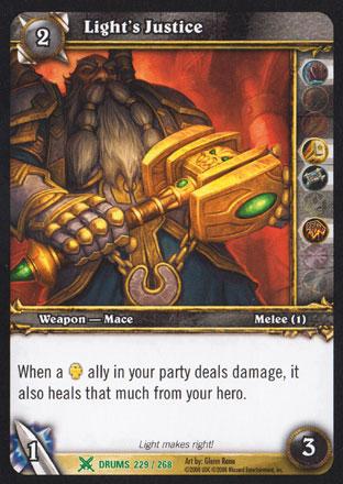 World of Warcraft TCG | Light's Justice - Drums of War 229/268 | The Nerd Merchant