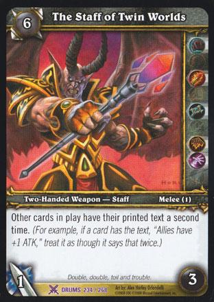 World of Warcraft TCG | The Staff of Twin Worlds - Drums of War 234/268 | The Nerd Merchant