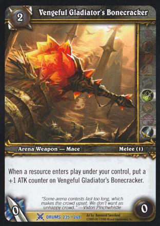 World of Warcraft TCG | Vengeful Gladiator's Bonecracker - Drums of War 235/268 | The Nerd Merchant