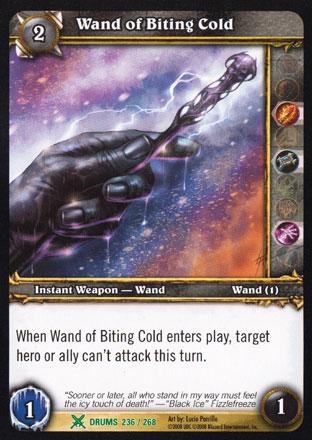 World of Warcraft TCG | Wand of Biting Cold - Drums of War 236/268 | The Nerd Merchant