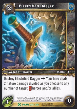 World of Warcraft TCG | Electrified Dagger - Drums of War 237/268 | The Nerd Merchant