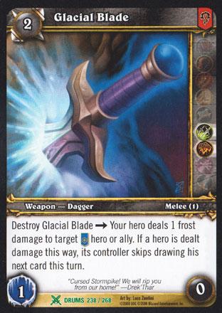 World of Warcraft TCG | Glacial Blade - Drums of War 238/268 | The Nerd Merchant