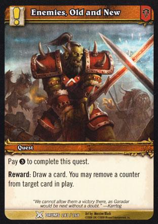 World of Warcraft TCG | Enemies, Old and New - Drums of War 243/268 | The Nerd Merchant