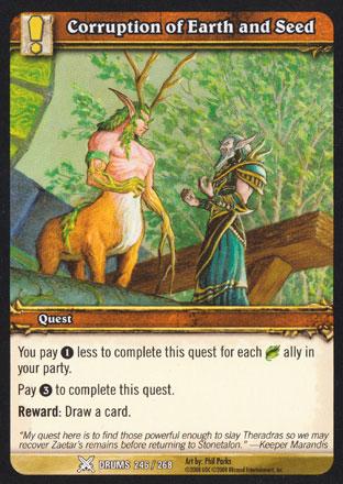 World of Warcraft TCG | Corruption of Earth and Seed - Drums of War 246/268 | The Nerd Merchant