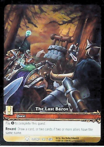 World of Warcraft TCG | The Last Barov (Extended Art) - Drums of War 247/268 | The Nerd Merchant