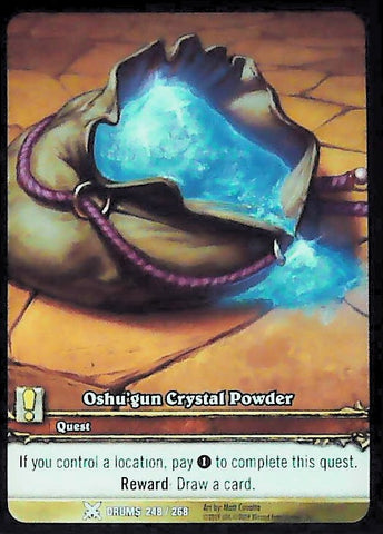 World of Warcraft TCG | Oshu'gun Crystal Powder (Extended Art) - Drums of War 248/268 | The Nerd Merchant