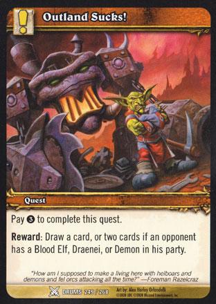 World of Warcraft TCG | Outland Sucks! - Drums of War 249/268 | The Nerd Merchant