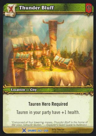 World of Warcraft TCG | Thunder Bluff - Drums of War 262/268 | The Nerd Merchant