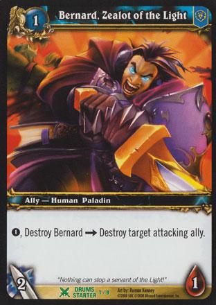 World of Warcraft TCG | Bernard, Zealot of the Light - Drums of War Starter 1/8 | The Nerd Merchant