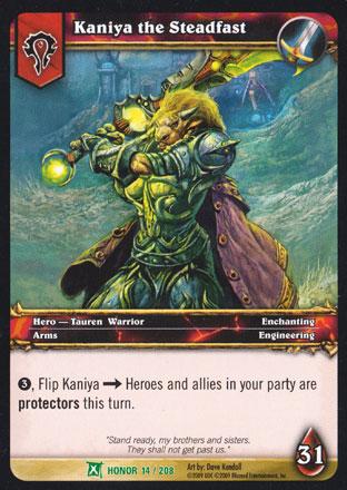 World of Warcraft TCG | Kaniya the Steadfast - Fields of Honor 14/208 | The Nerd Merchant