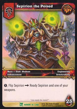 World of Warcraft TCG | Sepirion the Poised - Fields of Honor 16/208 | The Nerd Merchant