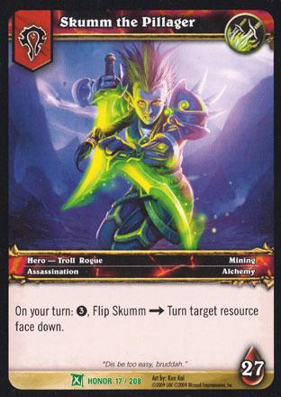 World of Warcraft TCG | Skumm the Pillager - Fields of Honor 17/208 | The Nerd Merchant