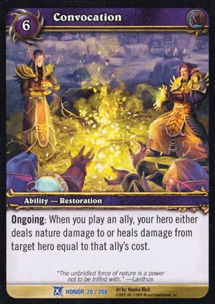 World of Warcraft TCG | Convocation - Fields of Honor 20/208 | The Nerd Merchant
