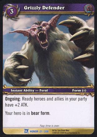 World of Warcraft TCG | Grizzly Defender - Fields of Honor 21/208 | The Nerd Merchant