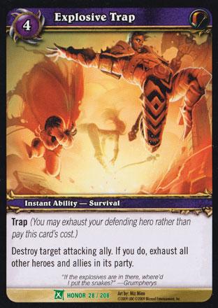 World of Warcraft TCG | Explosive Trap - Fields of Honor 28/208 | The Nerd Merchant