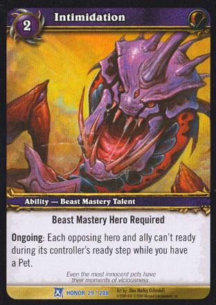 World of Warcraft TCG | Intimidation - Fields of Honor 29/208 | The Nerd Merchant