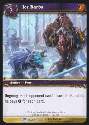 World of Warcraft TCG | Ice Barbs - Fields of Honor 35/208 | The Nerd Merchant