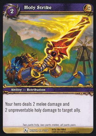 World of Warcraft TCG | Holy Strike - Fields of Honor 44/208 | The Nerd Merchant