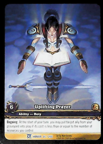 World of Warcraft TCG | Uplifting Prayer (Extended Art) - Fields of Honor 46/208 | The Nerd Merchant