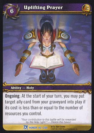 World of Warcraft TCG | Uplifting Prayer - Fields of Honor 46/208 | The Nerd Merchant