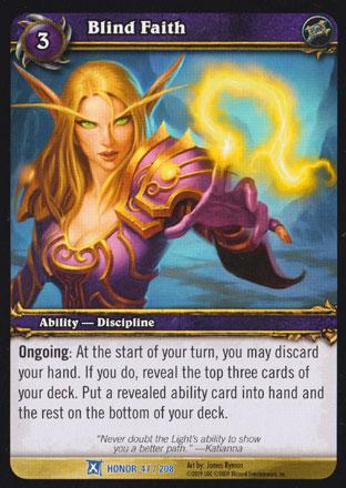 World of Warcraft TCG | Blind Faith - Fields of Honor 47/208 | The Nerd Merchant
