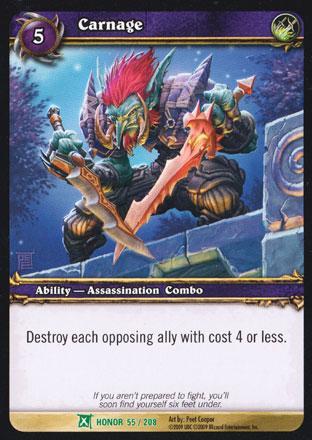World of Warcraft TCG | Carnage (Foil) - Fields of Honor 55/208 | The Nerd Merchant