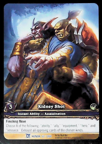 World of Warcraft TCG | Kidney Shot (Extended Art) - Fields of Honor 57/208 | The Nerd Merchant